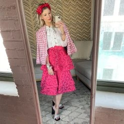 BURU Pink Label Clothing BURU X VAL Bow Blouse - Spots