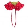 Buru Accessories Val Reversible Collar - Gold Lamé & Red Jacquard