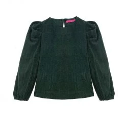 BURU Pink Label Val Long Sleeve Puff Sleeve Top - Green Waffle Clothing 19 BURU Pink Label Val Long Sleeve Puff Sleeve Top - Green Waffle Clothing