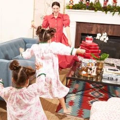 BURU Pink Label BURU X VAL Puff Sleeve Shirtdress - Red Taffeta 16 BURU Pink Label BURU X VAL Puff Sleeve Shirtdress - Red Taffeta