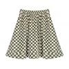 BURU Pink Label Everyday MINI Skirt - Olive & Ivory Check - PRE-SALE