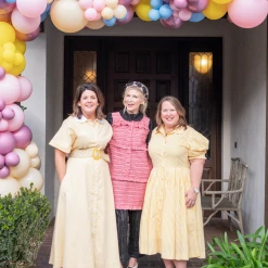 BURU Pink Label Clothing BURU X TSCS Puff Sleeve Shirtdress - Yellow & White Stripe