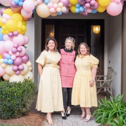 BURU Pink Label Clothing BURU X TSCS Puff Sleeve Shirtdress - Yellow & White Stripe