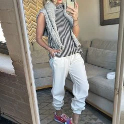 BURU White Label Sporty Mama Joggers - White Clothing 18 BURU White Label Sporty Mama Joggers - White Clothing