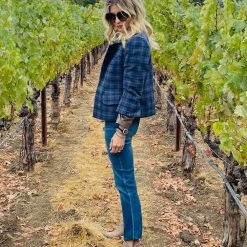 BURU Pink Label Outerwear Boxy Blazer - Blue Windowpane Flannel 10 BURU Pink Label Outerwear Boxy Blazer - Blue Windowpane Flannel