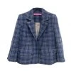 BURU Pink Label Outerwear Boxy Blazer - Blue Windowpane Flannel