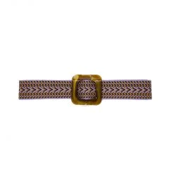 Buru Accessories Woven Belt - Lavender & Sienna