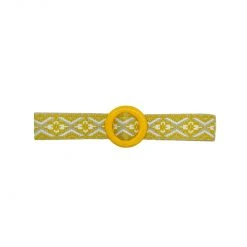 Buru Accessories Woven Belt - Yellow