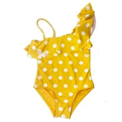 BURU White Label Mini Me One Shoulder Swimsuit - Yellow - Final Sale