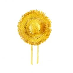 BURU Accessories Organic Raffia Hat - Sunflower Yellow Swimwear