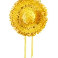 Outlet Vive In Style Store 34 BURU Accessories Organic Raffia Hat - Sunflower Yellow Swimwear