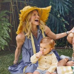 BURU Accessories Organic Raffia Hat - Sunflower Yellow Swimwear