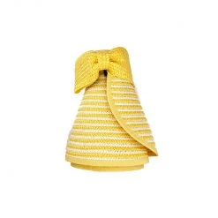 BURU Accessories Swimwear Wrap Up Visor - Yellow & White - Final Sale
