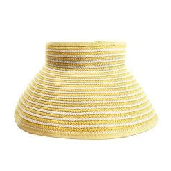 Outlet Vive In Style Store 30 BURU Accessories Swimwear Wrap Up Visor - Yellow & White - Final Sale